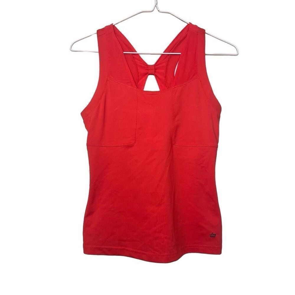 Bolle High-Performance Racerback Cutout Built-in Shelf Active Tank Top Red XS